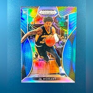 Panini Prizm Ja Morant Rookie Card - Blue and Gold